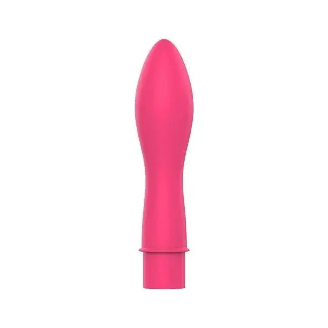 Розовый гладкий мини-вибромассажер - 12,5 см - SWEET TOYS