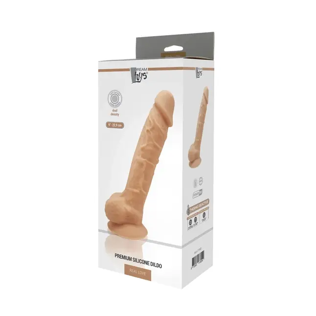 Телесный реалистичный фаллоимитатор DILDO 9INCH FLESH - 22,9 см - Real Love. Фотография 2.