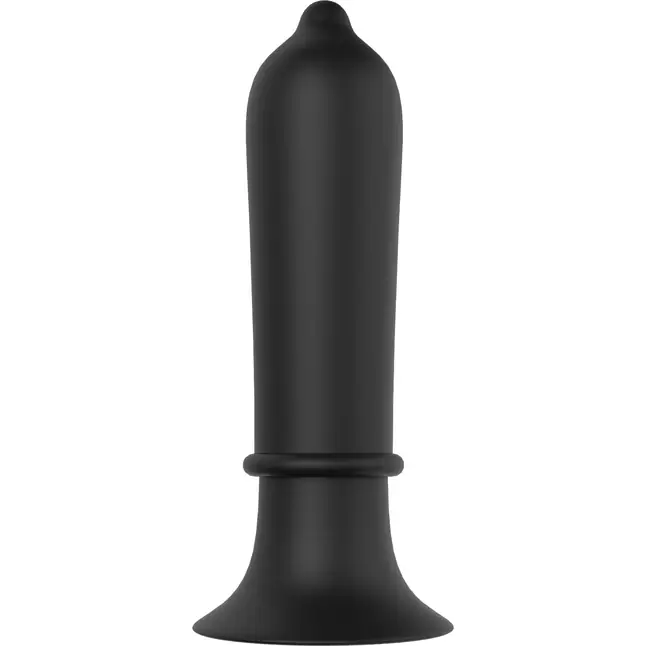 Черный вибромассажер для анальной стимуляции TORPEDO PLUG - 11,2 см - Cheeky Love. Фотография 2.