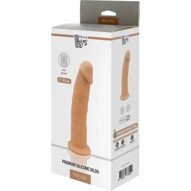 Телесный фаллоимитатор без мошонки DILDO 6INCH - 15,2 см - Real Love. Фотография 2.