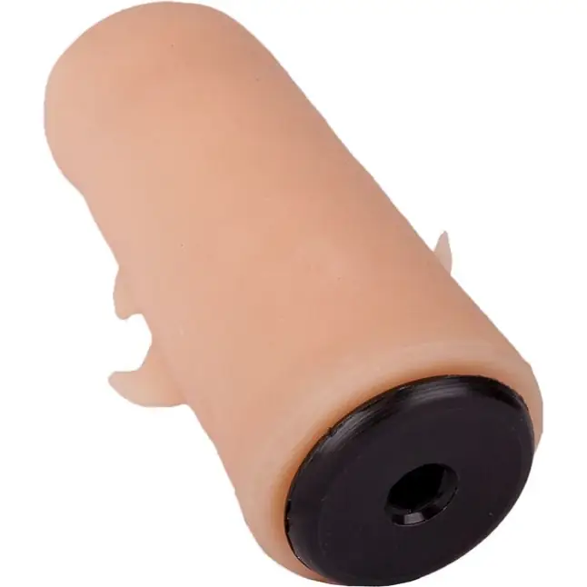 Черный пояс-трусики с двумя телесными насадками Soft-Dolli - 15,7 и 10 см. Фотография 13.