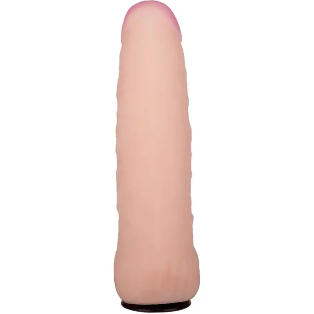 Черный пояс-трусики с двумя телесными насадками Soft-Dolli - 15,7 и 10 см. Фотография 7.