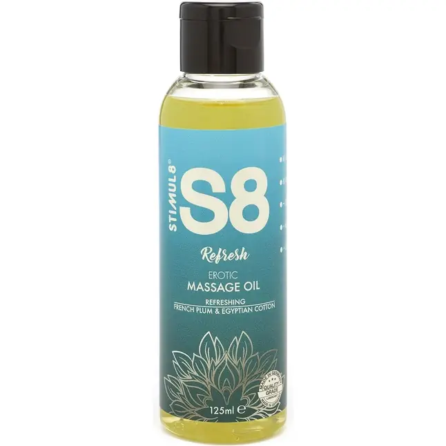 Массажное масло S8 Massage Oil Refresh с ароматом сливы и хлопка - 125 мл