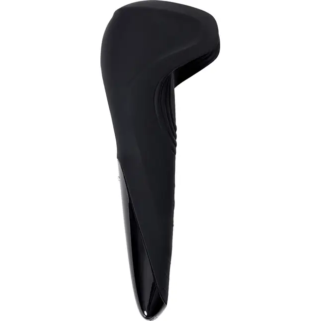 Чёрный нереалистичный мастурбатор с вибрацией Satisfyer Men Wand. Фотография 4.