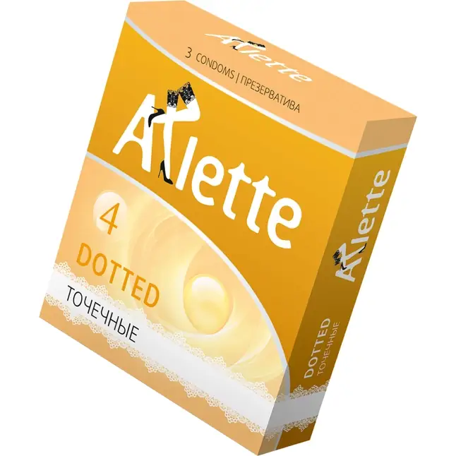 Презервативы Arlette Dotted с точечной текстурой - 3 шт