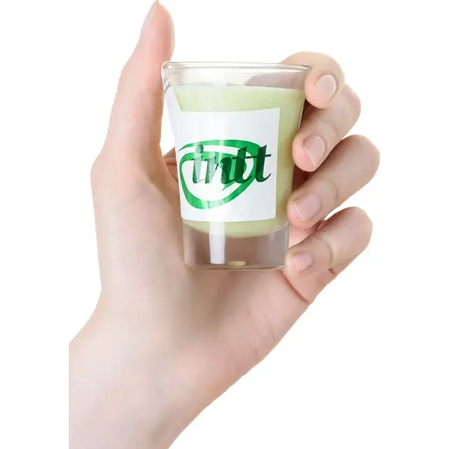 Массажная свеча для поцелуев Mint с ароматом мяты - 30 гр. Фотография 3.