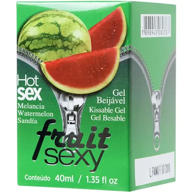 Массажное масло FRUIT SEXY Watermelon с ароматом арбуза и разогревающим эффектом - 40 мл. Фотография 2.