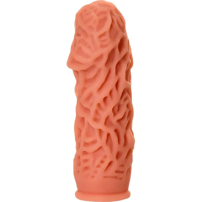 Насадка на фаллос с рельефными складочками Extreme Sleeve 012 S-size - 12,7 см. Фотография 2.