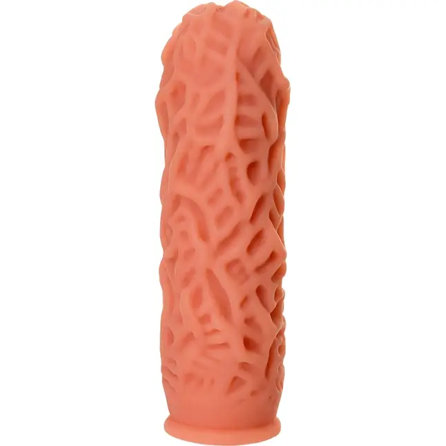 Насадка на фаллос с рельефными складочками Extreme Sleeve 012 S-size - 12,7 см. Фотография 4.