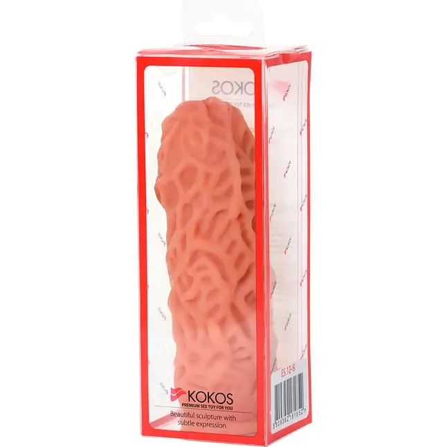Насадка на фаллос с рельефными складочками Extreme Sleeve 012 S-size - 12,7 см. Фотография 7.