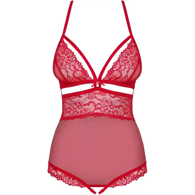 Изящное кружевное боди с интимным доступом - Spicy. Фотография 9.