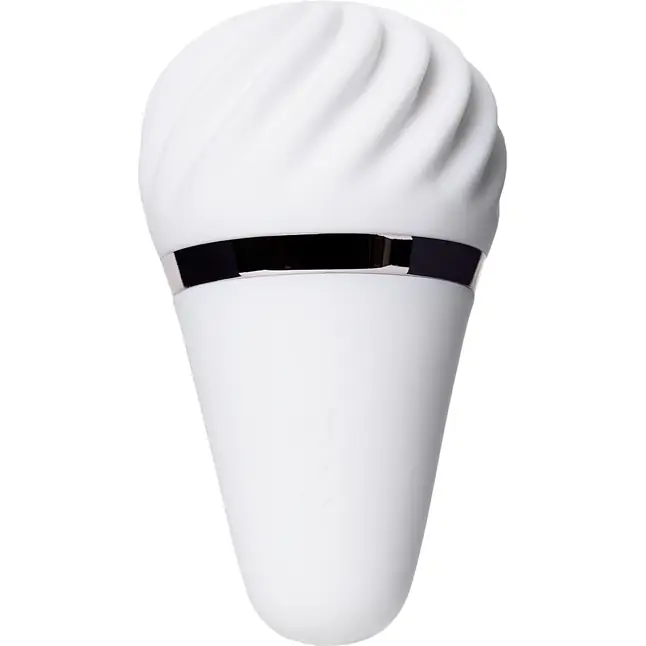 Белый вибромассажер Satisfyer Little Wand. Фотография 2.