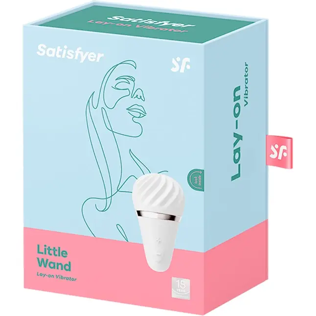 Белый вибромассажер Satisfyer Little Wand. Фотография 11.
