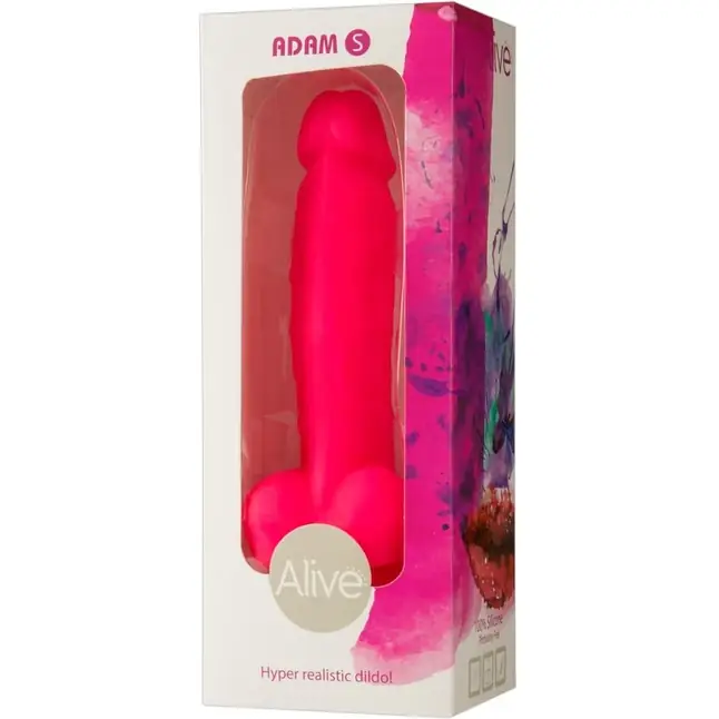 Розовый фаллоимитатор-реалистик Adam S - 18,5 см. Фотография 2.