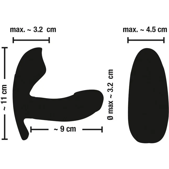 Розовый вибромассажер RC Panty Vibrator со стимулятором клитора - Smile. Фотография 6.