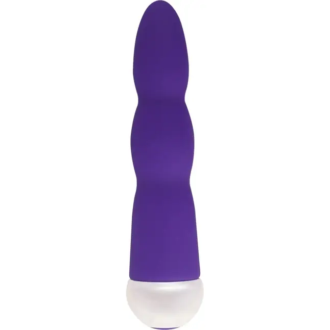 Фиолетовый вибратор Fashion Succubi Wavy Wand - 14,5 см