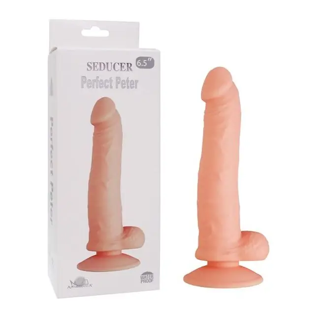 Телесный фаллоимитатор SEDUCER Perfect Peter - 20 см. Фотография 3.