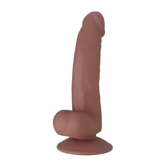 Коричневый фаллоимитатор SEDUCER Spirited Dick - 18 см. Фотография 2.
