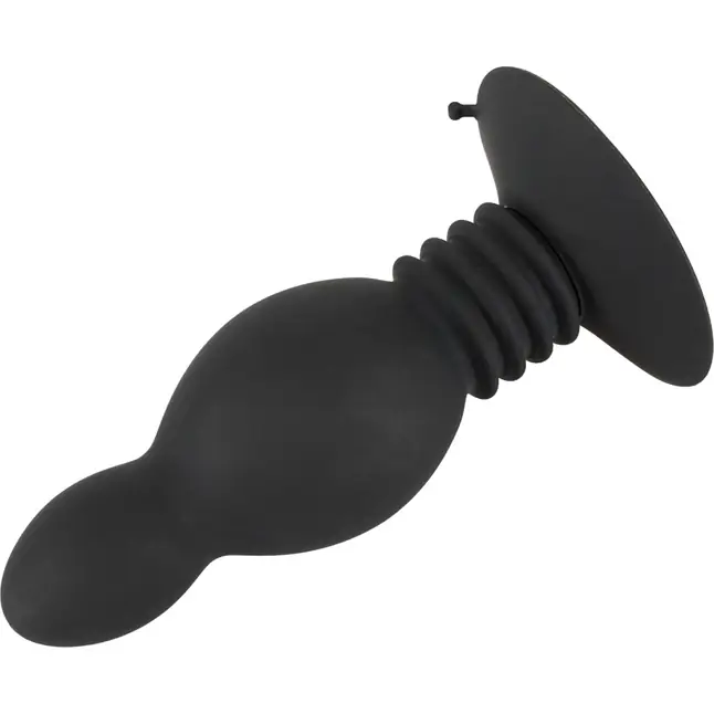 Черная анальная пробка с пружинным механизмом Bouncing Plug - 11,8 см - You2Toys. Фотография 2.