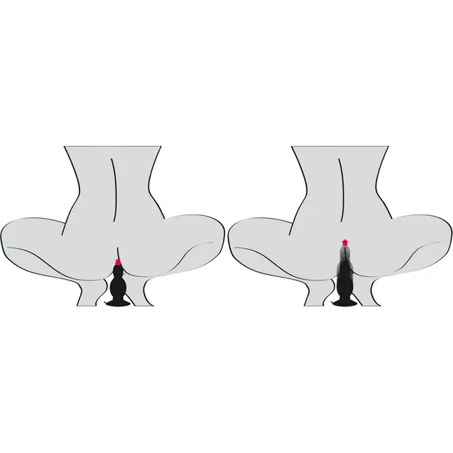 Черная анальная пробка с пружинным механизмом Bouncing Plug - 11,8 см - You2Toys. Фотография 5.