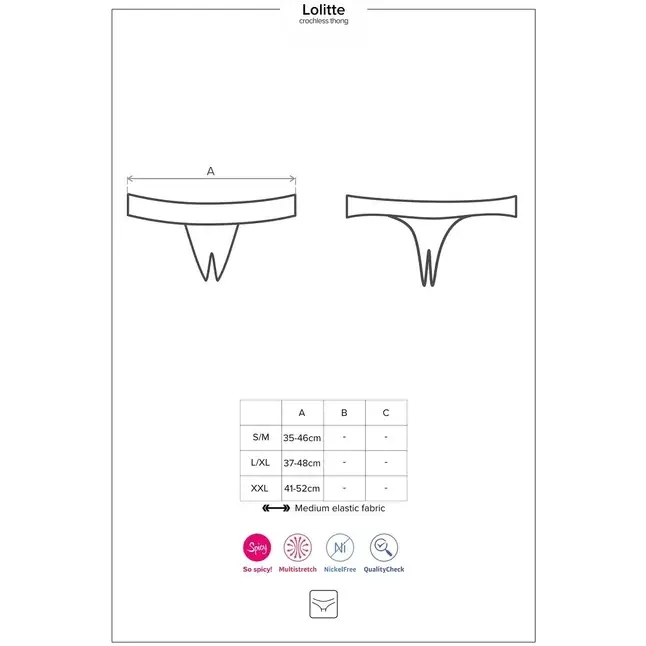 Оригинальные женские трусики Lolitte с интимным доступом - Spicy. Фотография 7.