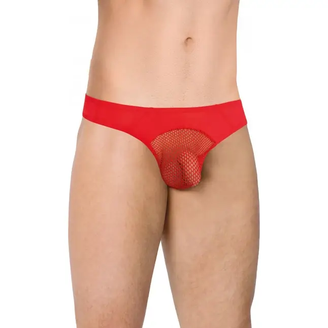 Сексуальные трусы с крупной сеткой по центру - Men s collection. Фотография 3.