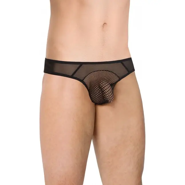 Сексуальные трусы с крупной сеткой по центру - Men s collection