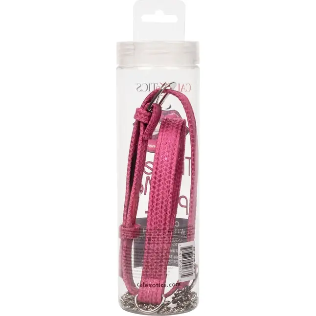 Розовый ошейник с поводком Tickle Me Pink Collar With Leash - Tickle Me Pink. Фотография 5.