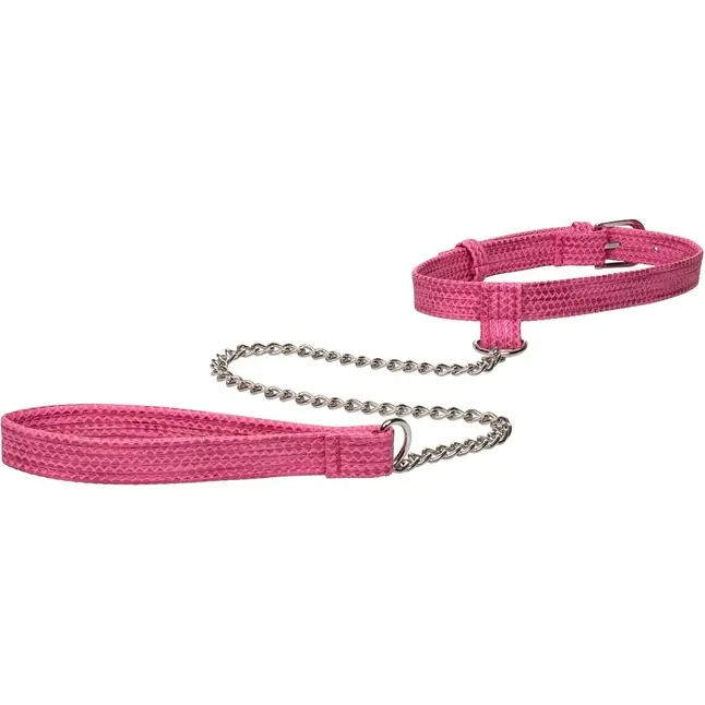 Розовый ошейник с поводком Tickle Me Pink Collar With Leash - Tickle Me Pink