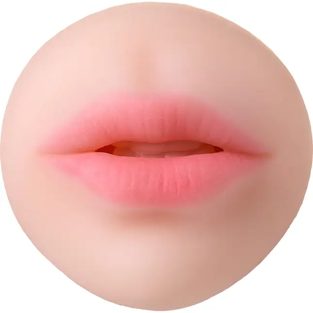 Телесный двусторонний мастурбатор Pretty Mouth - ротик и вагина - Juicy Pussy. Фотография 4.