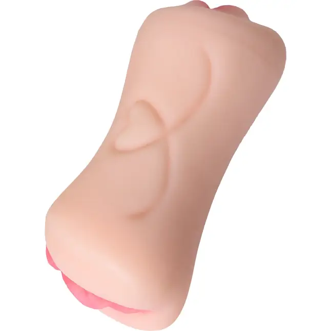 Телесный двусторонний мастурбатор Pretty Mouth - ротик и вагина - Juicy Pussy. Фотография 5.