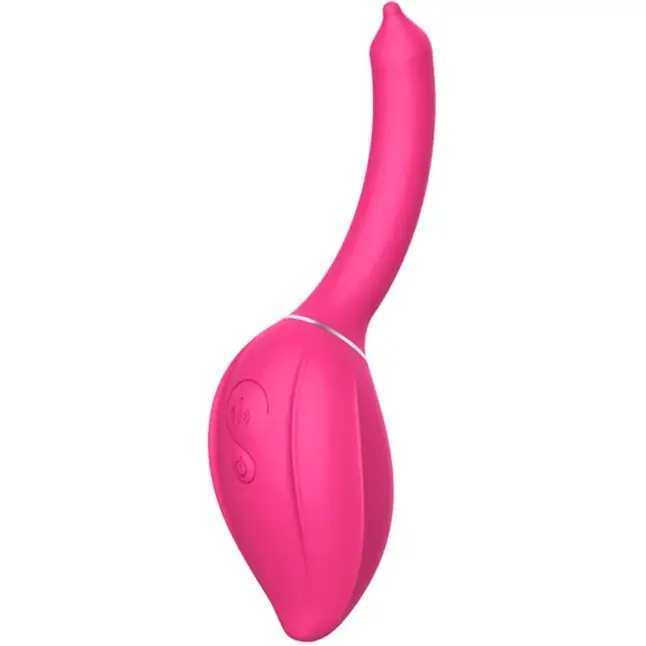 Розовый расширяющийся вибратор Eleanor - 20,1 см