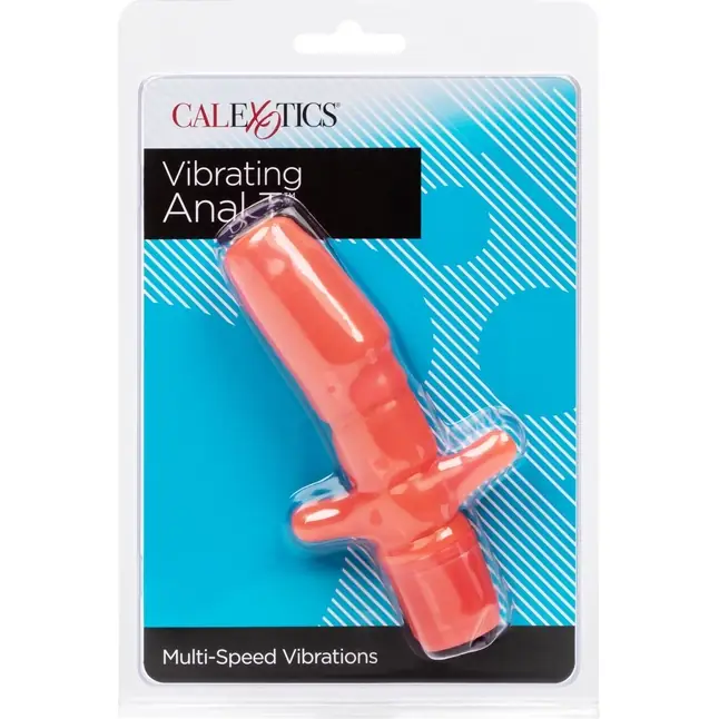 Коралловый анальный вибратор Vibrating Anal T - Anal Toys. Фотография 7.