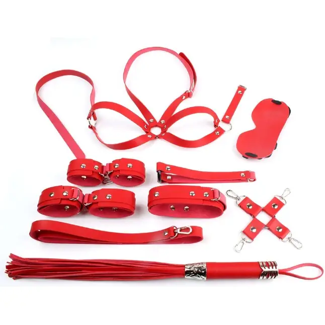 Красный набор БДСМ-девайсов Bandage Kits