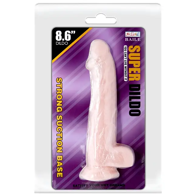 Телесный фаллоимитатор на присоске Super Dildo - 22 см. Фотография 5.