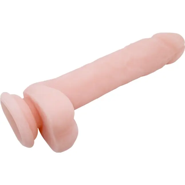 Телесный фаллоимитатор на присоске Super Dildo - 21,5 см. Фотография 3.