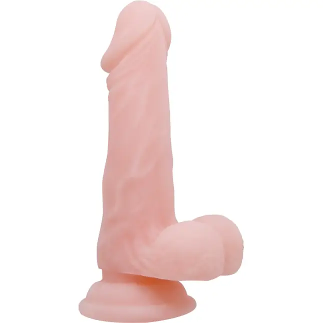 Телесный фаллоимитатор на присоске Super Dildo - 16,5 см. Фотография 2.