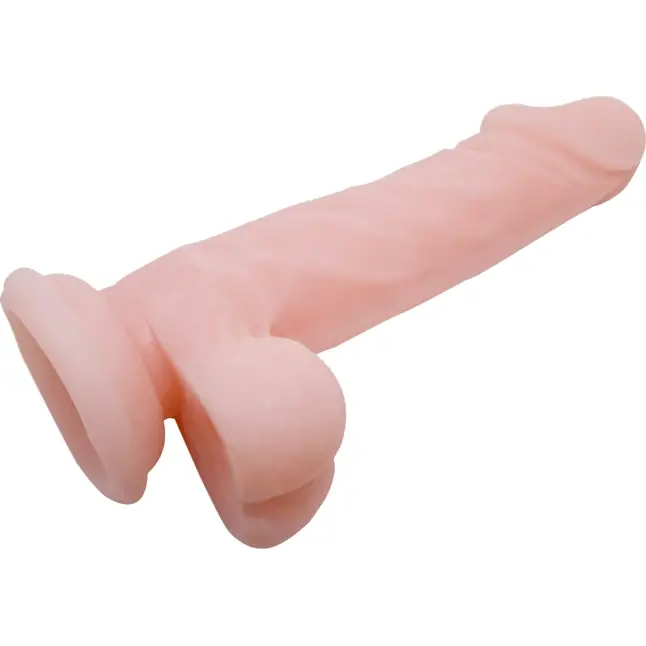 Телесный фаллоимитатор на присоске Super Dildo - 16,5 см. Фотография 3.
