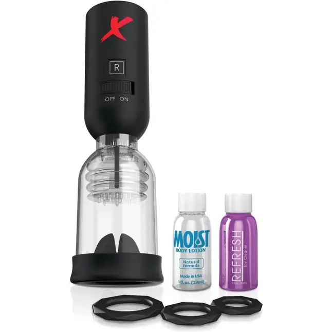 Прозрачный насос Tip Teazer Power Pump - Pipedream Extreme Toyz. Фотография 4.