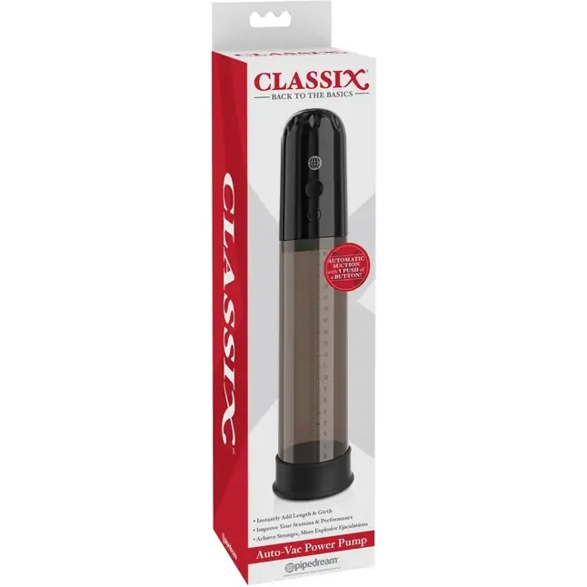 Черная автоматическая вакуумная помпа Auto-Vac Power Pump - Classix. Фотография 2.