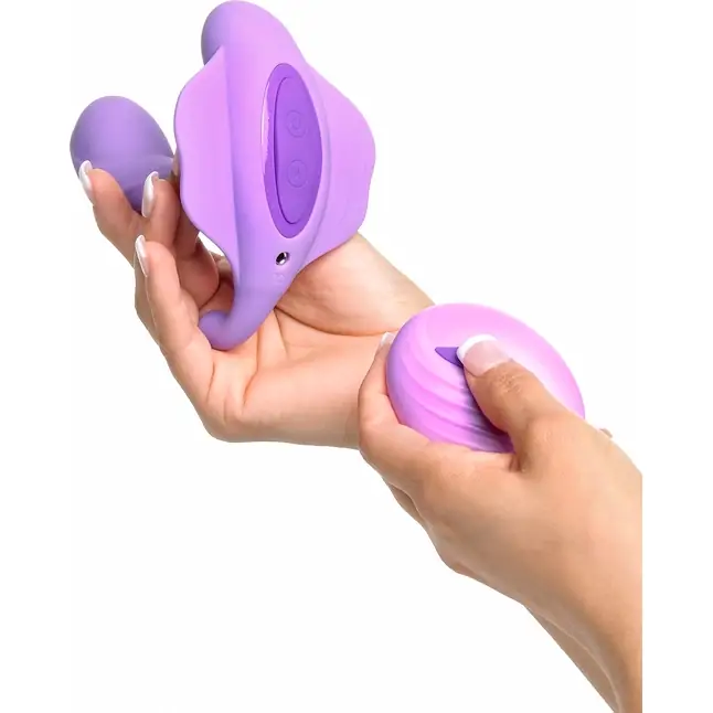 Сиреневый вибратор для зоны G с пультом ДУ G-Spot Stimulate-Her - Fantasy For Her. Фотография 9.