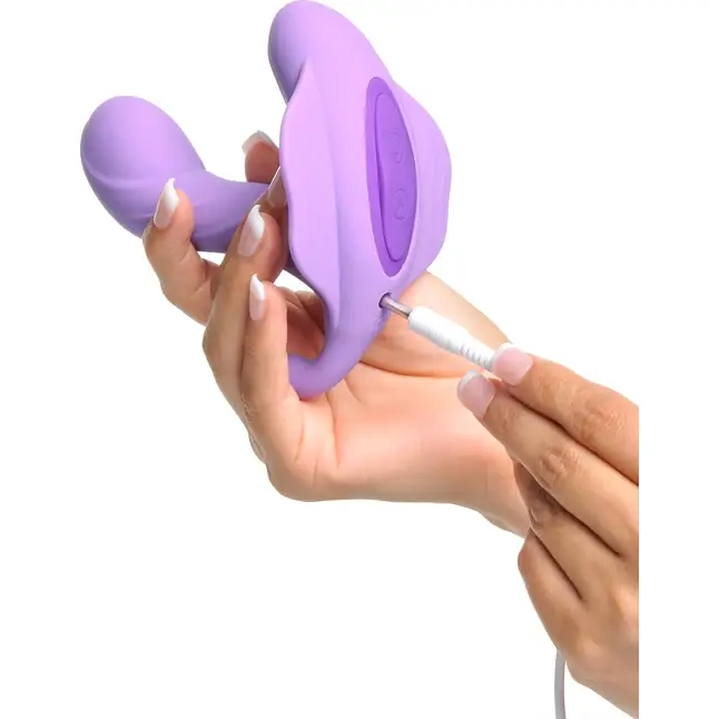 Сиреневый вибратор для зоны G с пультом ДУ G-Spot Stimulate-Her - Fantasy For Her. Фотография 10.