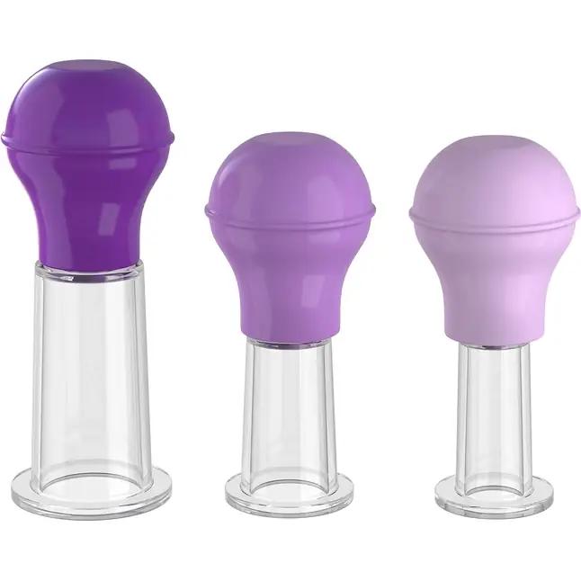 Набор из 3 мини помп-присосок для груди Nipple Enhancer Set - Fantasy For Her