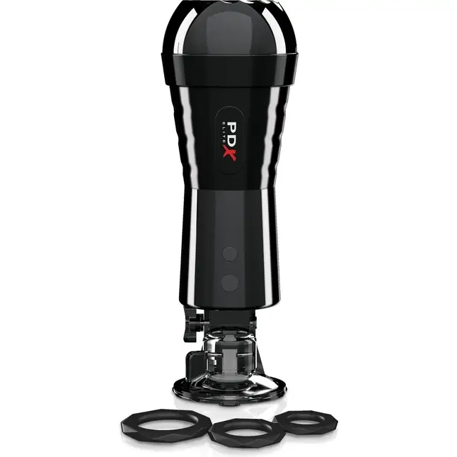 Телесный вибромастурбатор-вагина Cock Compressor Vibrating Stroker - PDX Elite. Фотография 3.