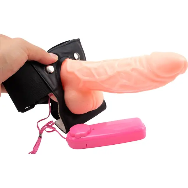 Телесный вибрострапон-реалистик Stunt Cock - 21 см - Hi-Basic. Фотография 2.