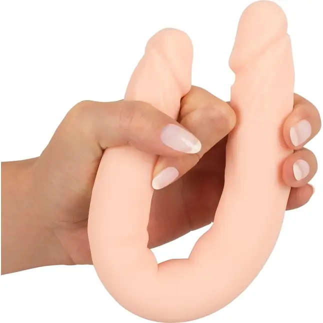 Телесный двойной фаллоимитатор Double Dong - 30,5 см - You2Toys. Фотография 4.