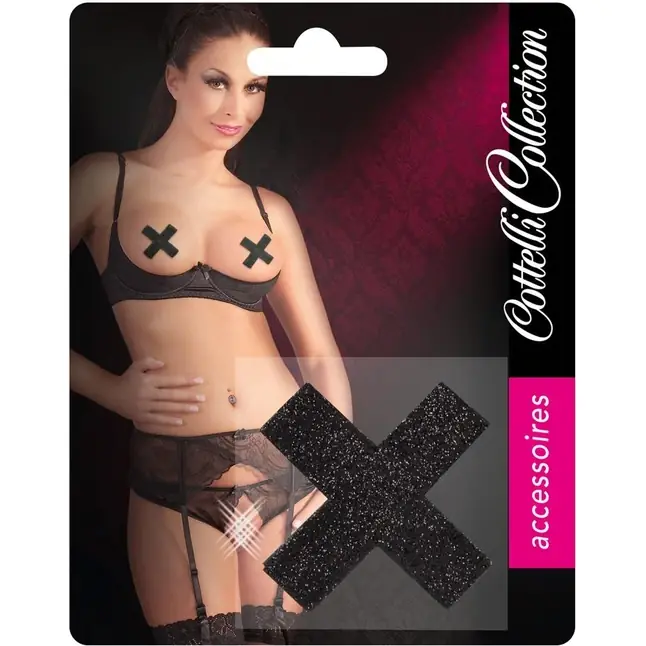 Изящные пэстис в форме крестика - Cottelli Collection