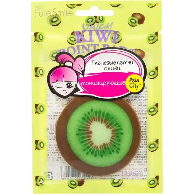 Тонизирующие кожу патчи с киви SUNSMILE Juicy - 10 шт