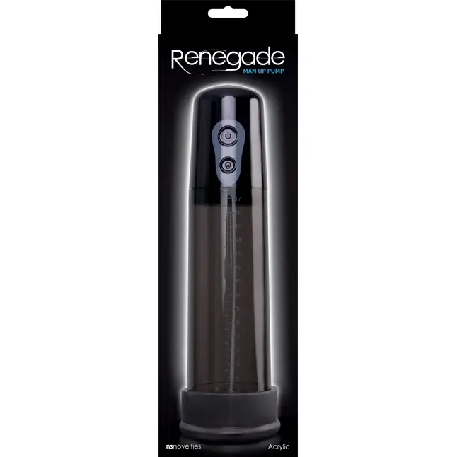 Черная автоматическая вакуумная помпа Man Up Pump - Renegade. Фотография 2.