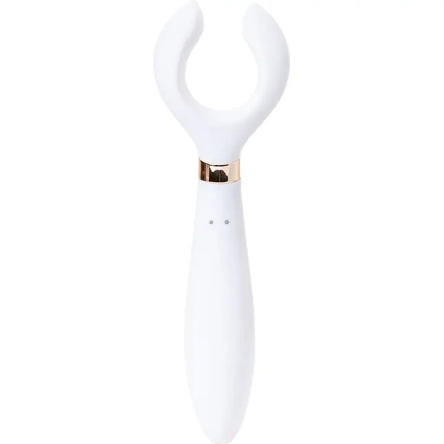 Белый вибромассажер для пар Satisfyer Endless Fun. Фотография 2.